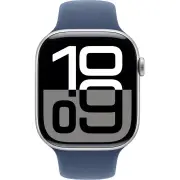 Apple Watch Series 10 46mm Silver Aluminium Case GPS + Cellular Sport Band (S/M)