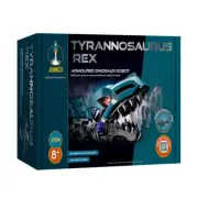 Johnco Tyrannosaurus Rex Armoured Dinosaur Robot Building STEM Toy Kit 8y+