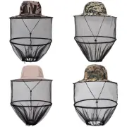 Mosquito Head Net Hat Insect Mesh Protector Hat Fly Bee-Bug For Fishing Hiking