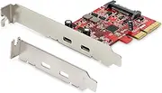StarTech.com 2-Port USB 3.2 Gen 2x1 (10Gbps) PCIe Card - USB-C SuperSpeed PCI Express 3.0 x4 Host Controller Card - USB Type-C PCIe Add-On Adapter Card - USB C Expansion Card, TAA (PEXUSB312C3)
