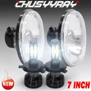 2x 7"Inch Round LED Headlights HI-LOW Beam DRL For Plymouth Barracuda Duster 340 (for: Isuzu)