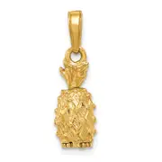 14k Yellow Gold 3-D Pineapple Pendant