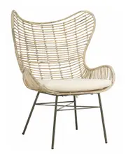 Safavieh Malia Rattan Wingback Armchair NoSize NoColor