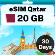 eSIM Qatar - 20 GB - 30 Days - Travel eSIM | QR code activation