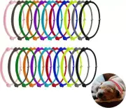 24pcs Puppy Id Collars, Puppy Bands Collars Whelping Collars for Newborn Pet Dog