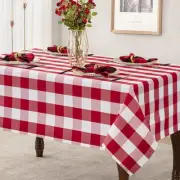 joybest Buffalo Plaid Checkered Rectangle Tablecloth - Wrinkle Resistant Wate...