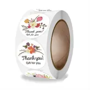 500PCS Floret Combination Labels Sealing Color Thank You Sticker Paper Stationery Supply Decoration Scrapbooking Stickers
