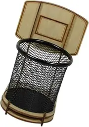 Decorative Basketball Rack Pencil Holder Pen Storage Desktop Makeup Tools Container