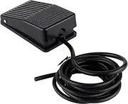 HAODEE 1pcs Plastic Electric Foot Pedal Switch SPDT on Off 1NO 1NC Nonslip Metal Momentary Foot Power Switch AC250V 10A (Size : Black 2M)