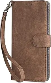 [YBROY] Case for Nokia C31, Magnetic Flip Leather Premium Wallet Phone Case, with Card Slot and Folding Stand, Case Cover for Nokia C31.(Brown)