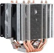 CPU Cooler,6 Heatpipe&Dual-Tower CPU Cooler 48CFM 22dBA Low-Noise for Inte 775/1150/1151/1155/1156/1366