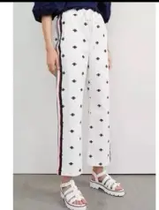 Maeve Anthropologie Pants Womens Sx XL Bumble Bee Classic Track Wide Leg NEW