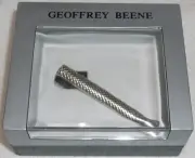 GEOFFREY BEENE TIE CLIP TIE BAR MENS DRESS ACCESSORY SILVER COLOR NEW 2 INCH