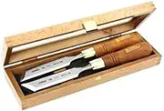 Narex Skew Paring Chisel Set 20mm Wide Set of 2 with Wooden Case