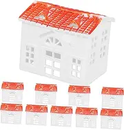 10pcs Villa Model Decorations Micro Landscape Model Smooth Surface Safe for Touch