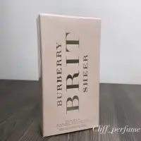 在飛比找蝦皮購物優惠-【克里夫香水】Burberry Brit sheer粉紅風格