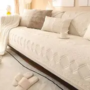 Couch Covers Sectional L Shape Sofa Cover Pure Color Dutch Velvet Couch Cover 3 2 4 1 Seater Nordic Modern Sofa Slipcover Quilted Non-Slip Furniture Protector (Color : A, Size : 90x180cm/35x70in)