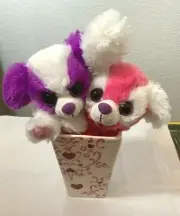 Wild Republic-Switch A Rooz-Reversible Plush-Puppy Dogs Hugs & Kisses W/ Vase