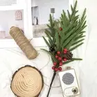 Handmade Christmas Artificial Pine Branches Fake Plants Xmas Home Decor