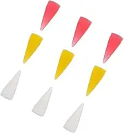 Baluue 9pcs Manicure Pen Silicone Head Nail Art Tool Supplies Nail Picker Pen Head Dotting Pen Nail Pen Head Nail Rhinestones Picker Head Wax Pencil Tip Replacement Head