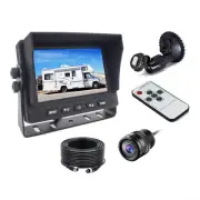 5 Inch Monitor Windscreen Suction Caravan 4PIN Mini Rear View Camera For Trailer