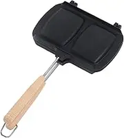 Nonstick Double Sided Frying Pan,Grilled Sandwich Pan,Sandwich Panini Maker with Removable Handles for Home Kitchen
