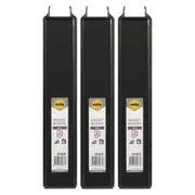3x Marbig Clearview 3 D-Ring Insert Binder A4 File 38mm Document Organiser Black
