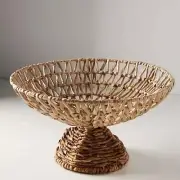 Anthropologie Wicker Fruit Basket