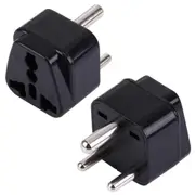 3PCS WD-10 Portable Universal Plug to (Small) South Africa Plug Adapter Power Socket Travel Converter