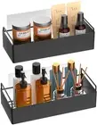 Shower Caddy Basket Traceless Adhesive Shower Shelf Rack Wall Mounted Shower ...