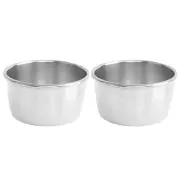 2 Pcs Steak Sauce Cups Bowl Jars Label Measuring Ice Cream Containers
