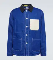 [Junya Watanabe] Junya Watanabe x Roy Lichtenstein linen and cotton jacket AU 87 blue