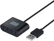SOLUSTRE USB Adapter USB Adapter USB A Hub USB Hub 4- Port with Display Screen USB Hub Multiport Adapter Expansion Transfer Adapter for Laptop Computer Phone USB Adaptor USB Splitter USB Splitter
