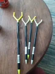 4 Fishing Stick Rod Holders That Extend An Glow In The Dark. 2 Different Sizes