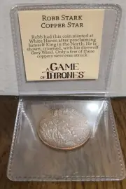 Game of Thrones - ROBB STARK COPPER STAR Coin. Nerd Block EXCLUSIVE!