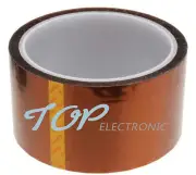 50mm 5cm x 30M Kapton Tape Sticky High Temperature Heat Resistant Polyimide