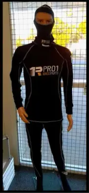 Pro1 Sfi 3.3 Underwear Set Top Bottom Socks Balaclava | Black | Race Speedway