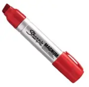 Sharpie PRO MAGNUM RED MARKER Chisel Tip, Waterproof *USA Brand