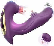 Adult Sex Toys for Women Pleasure - 3 in 1 Clitoralis Stimulator Vibrating Dildo G Spot Cit Vibrator Woman Sex Toys & Games Wand Clitoris Nipple Vagina Vibrators for Her Female Couple, 5x5x10 Modes