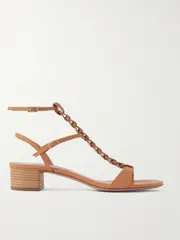 [Aquazzura] Aquazzura - Destiny Gladiator 35 Braided Leather Sandals - Tan - IT38 IT 38 Brown