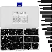 600Pcs M3 Male Female Hex Spacer Standoffs Screws Set Nylon Standoffs and Screws Assortment Kit Sturdy Screw Nut and Threaded Pillar Set for PCB Boards Toy Cars