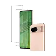 2 Pack 9H Tempered Glass Screen Protector for Google Pixel 8 5G
