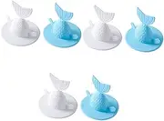 Cabilock 3sets Practical Sink Plug Fishtail Shape Easy to Use Kitchen Bathroom Material Size s 2pcs*3