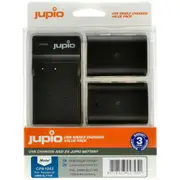 Jupio 2x Batteries 1860mAh & USB Single Charger Kit For Panasonic DMW-BLF19E