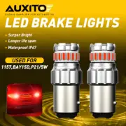 AUXITO LED Brake Tail Signal Light Bulbs 1157 7528 BAY15D Pure Red Super Bright (for: Daihatsu)