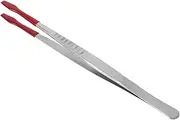 LIGIGWASH Crafting Tweezers for Stamps Multifunctional Collector Tool Precision Handling Rubber Coated Tips