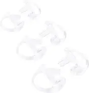 3 Pair Two Way Radio Ear Mold Replacement Earpiece Insert for Acoustic Coil Tube Earbud (White)