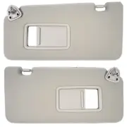 2Pcs Front Sun Visors w/ Mirror for Nissan Versa S SL 4 Cyl 2007-2012 Left+RigmX