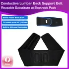 Conductive Lumbar Back Support Belt Brace Wrap Garment Pain Relief TENS EMS