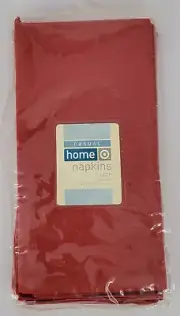 Target Casual Home Orange 100% Cotton 20" x 20" Napkins Package of 4